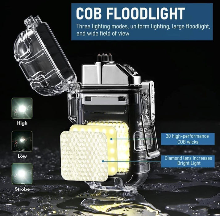 Electric Lighter with Flashlight