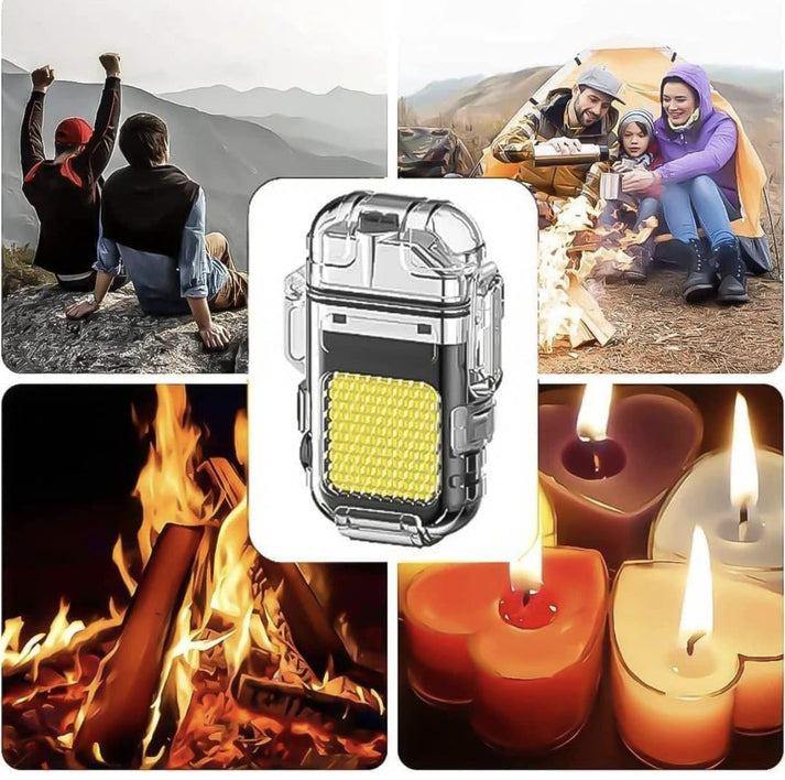 Electric Lighter with Flashlight