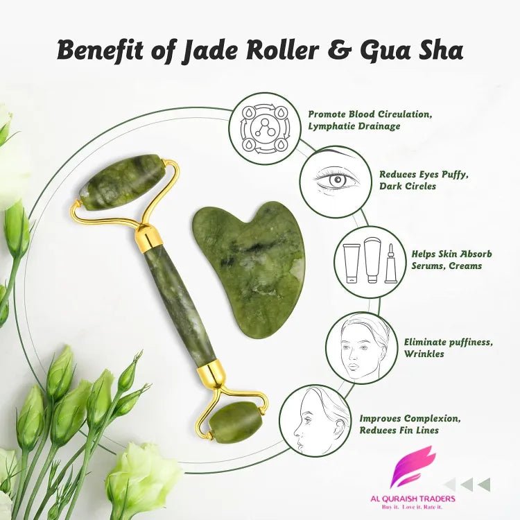 Flawless Jade Roller With Stone