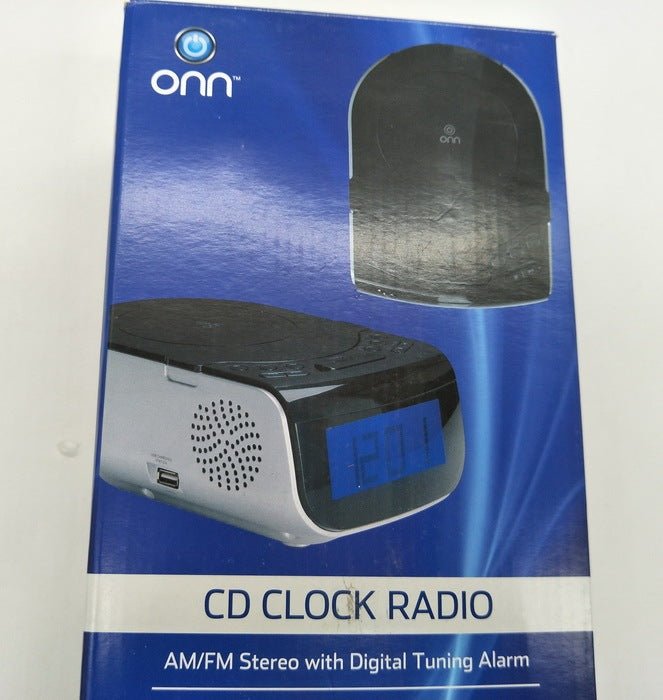 LCD Digital Alarm Dual Speakers Radio CD Music Player