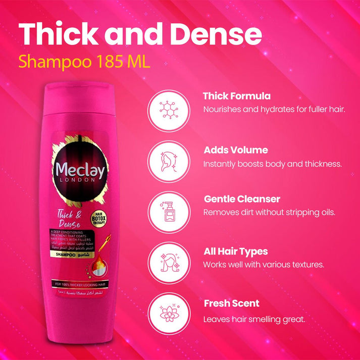 Meclay London - Thick & Dense Hair Thickening Shampoo