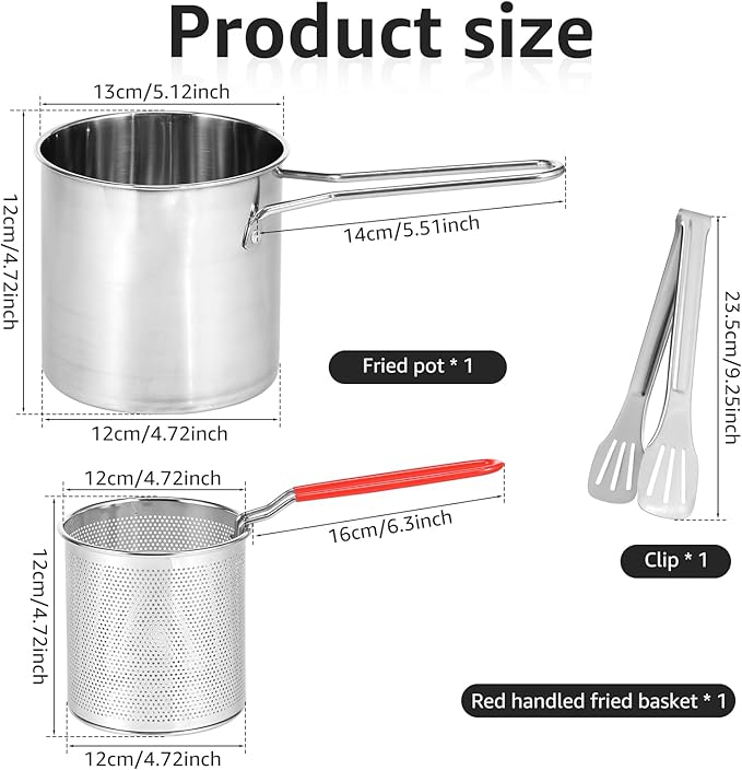 Stainless Steel Deep Fry Frying Pot