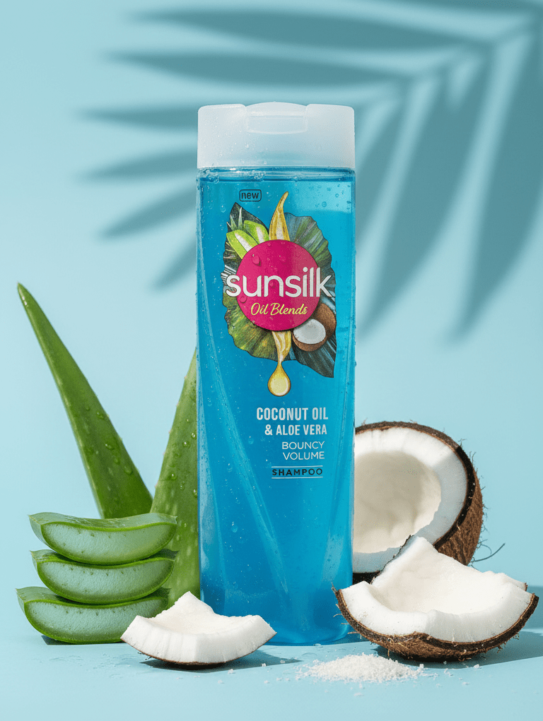 Sunsilk - Coconut Oil & Aloe Vera Bouncy Volume Shampoo